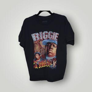 Notorious Big shirt Rap tee Hip Hop tee Black short sleeve Crew Neck Large